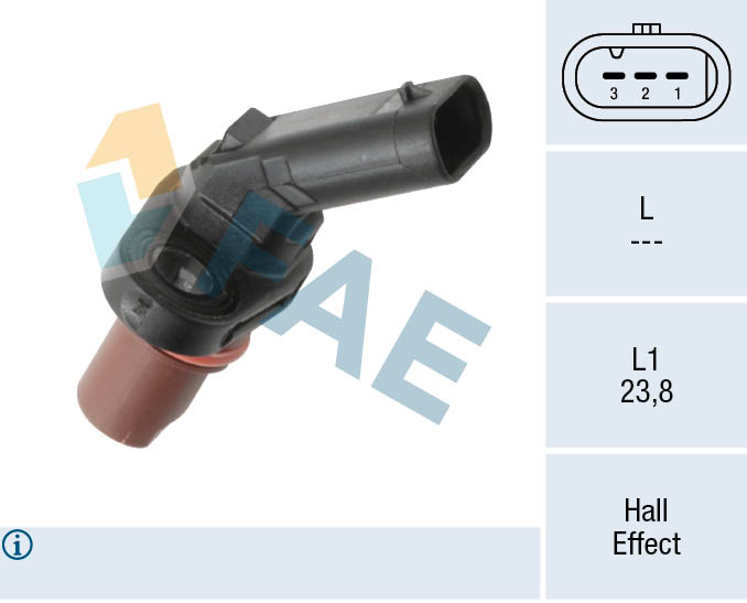 FAE Omdrejningssensor, automat gear 79343 for AUDI SKODA