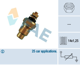FAE Sensor, kølevæsketemp. 30260 for CITROËN FIAT PEUGEOT RENAULT TALBOT STANDARD AUTOMOBILE