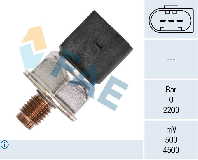 FAE Sensor, brændstoftryk 15605 for MERCEDES-BENZ INFINITI