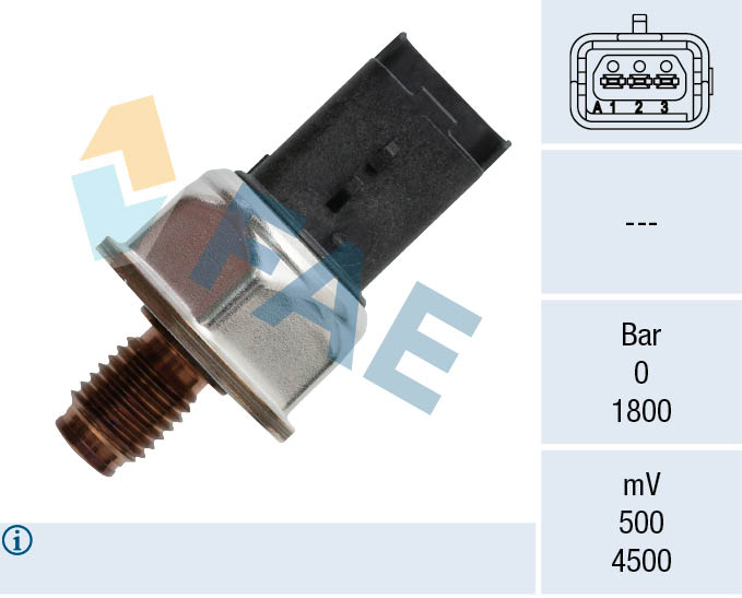FAE Sensor, brændstoftryk 15601 for FIAT PEUGEOT