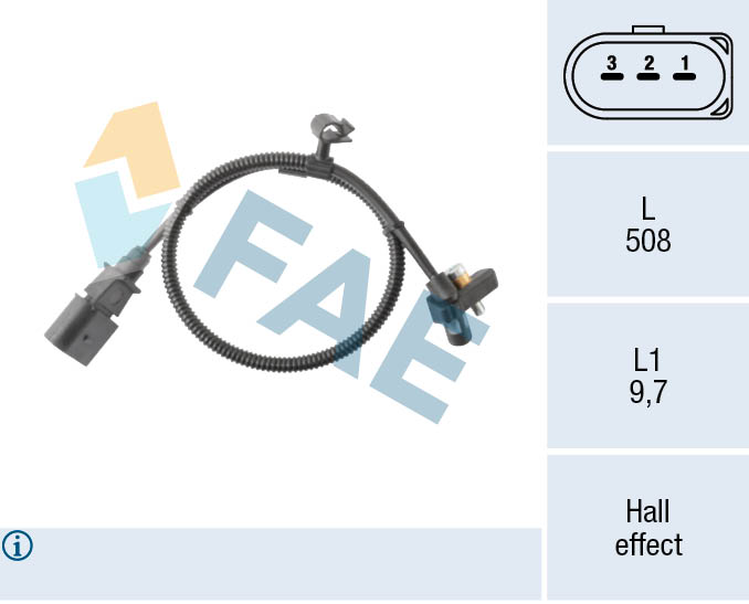 FAE Impulsgiver, krumtapaksel 79495 for AUDI SEAT VW