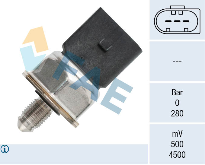 FAE Sensor, brændstoftryk 15609 for VW CUPRA