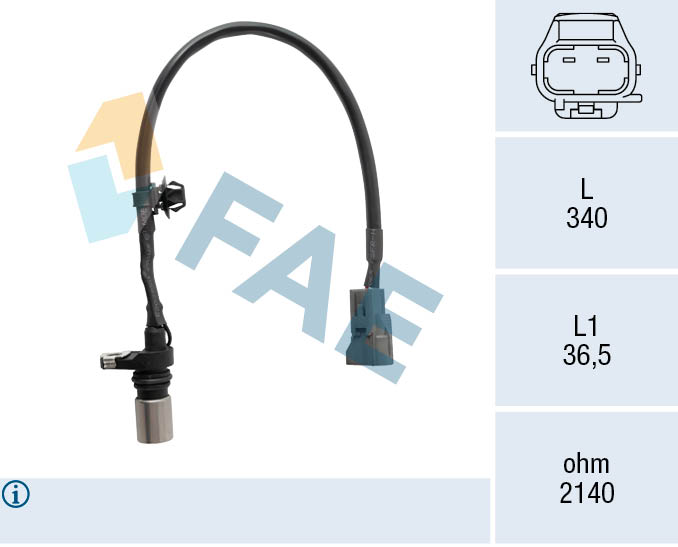 FAE Impulsgiver, krumtapaksel 79534 for GENERAL MOTORS STANDARD AUTOMOBILE LEXUS TOYOTA