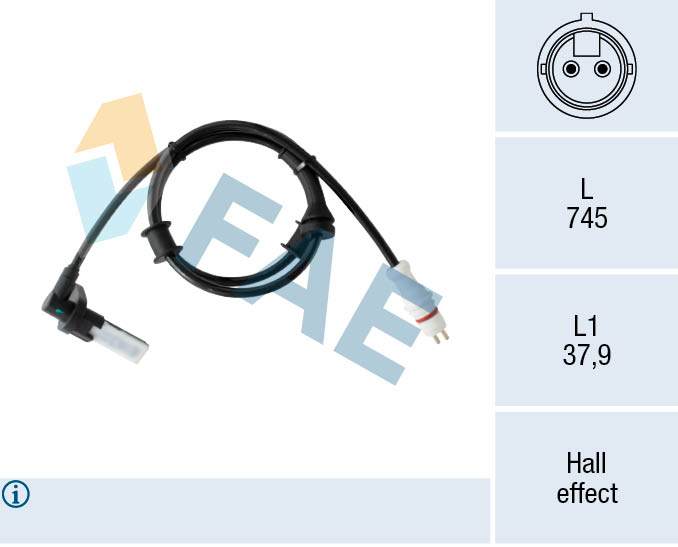 FAE ABS Sensor 78554 for DACIA RENAULT