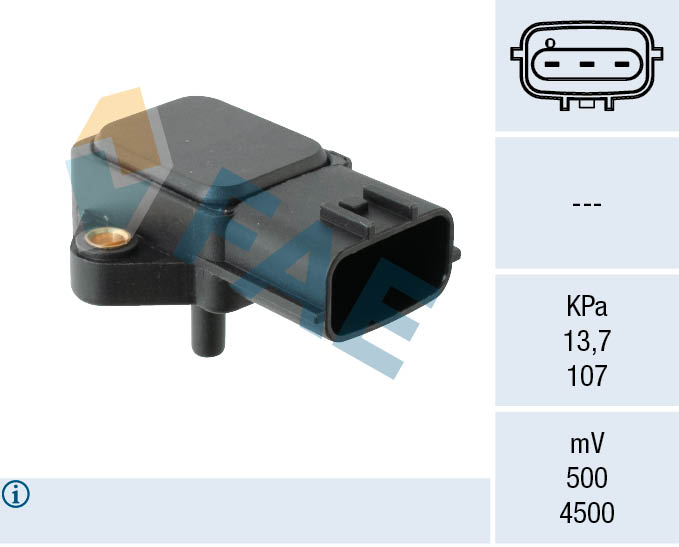 FAE Sensor, sugerørstryk 15272 for MAZDA SUBARU