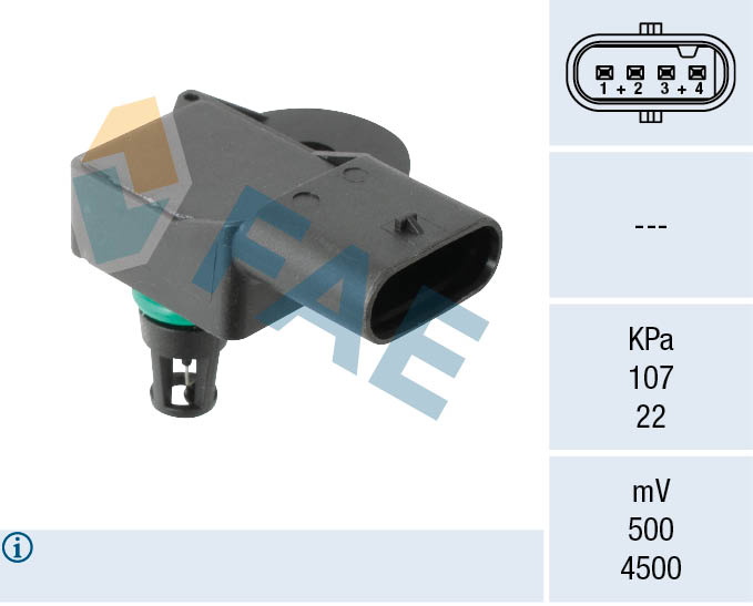 FAE Sensor, sugerørstryk 15271 for MINI PEUGEOT