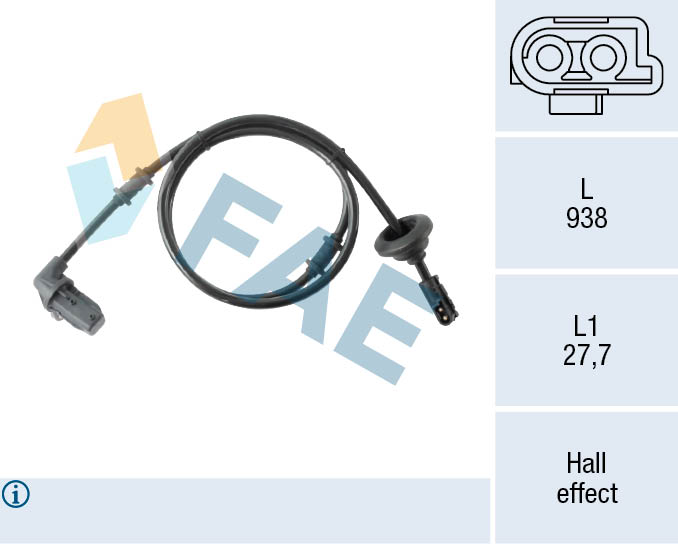 FAE ABS Sensor 78567 for MERCEDES-BENZ