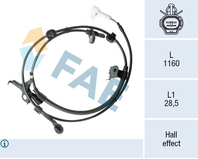 FAE ABS Sensor 78572 for TOYOTA