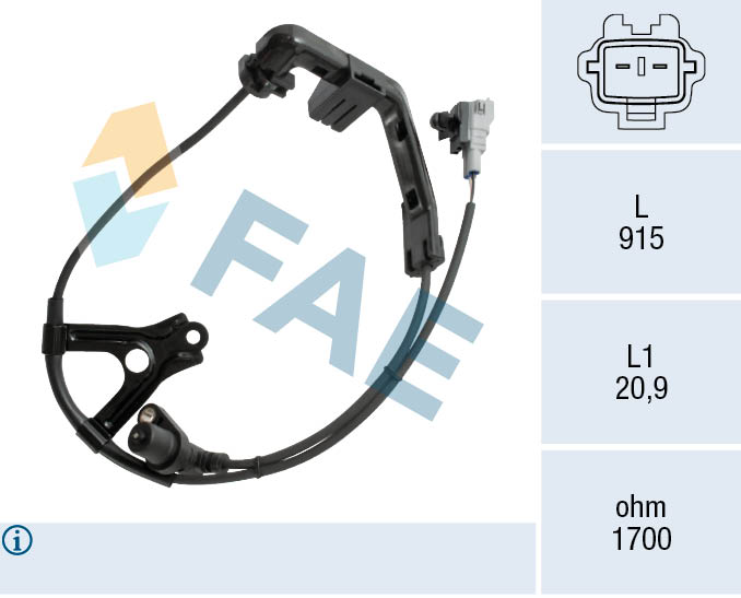 FAE ABS Sensor 78578 for TOYOTA