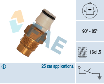 FAE Temperaturkontakt, kølerventilator 36170 for TOYOTA