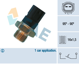 FAE Temperaturkontakt, kølerventilator 36490 for MITSUBISHI