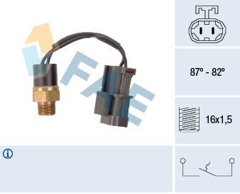FAE Temperaturkontakt, kølerventilator 37760 for NISSAN STANDARD AUTOMOBILE