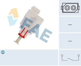 FAE Kontakt, koblingsbetjening (fartpilot) 24465 for OPEL BMW VAUXHALL GENERAL MOTORS