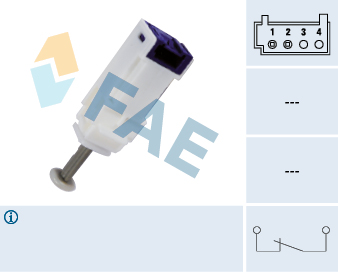 FAE Kontakt, koblingsbetjening (fartpilot) 24792 for CITROËN/PEUGEOT FIAT