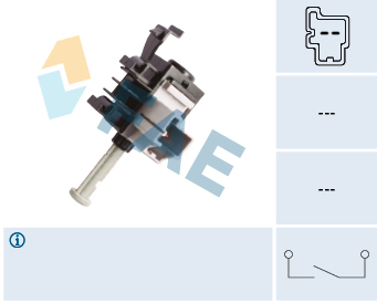 FAE Kontakt, koblingsbetjening (fartpilot) 24856 for FORD VOLVO