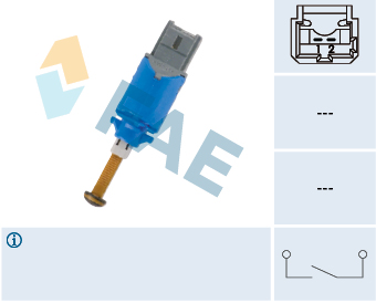 FAE Kontakt, koblingsbetjening (fartpilot) 24901 for OPEL GENERAL MOTORS MERCEDES-BENZ NISSAN RENAULT DACIA