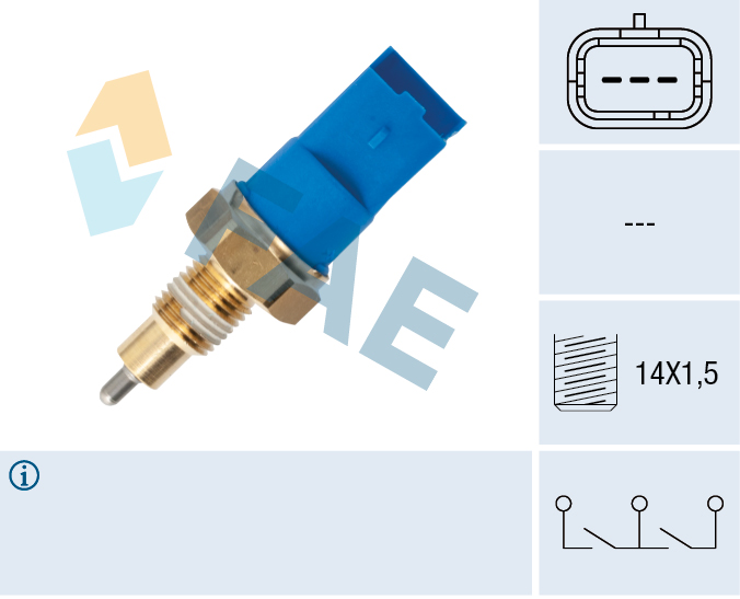 FAE Kontakt, baklygte 40998 for NISSAN OPEL MERCEDES-BENZ DACIA SMART FIAT