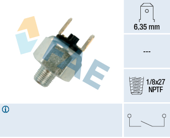 FAE Stoplyskontakt 21010 for ROVER EBRO FIAT ZASTAVA INNOCENTI AUTHI ALFA ROMEO JAGUAR