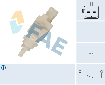 FAE Kontakt, koblingsbetjening (fartpilot) 24411 for CITROËN/PEUGEOT ALFA ROMEO FIAT