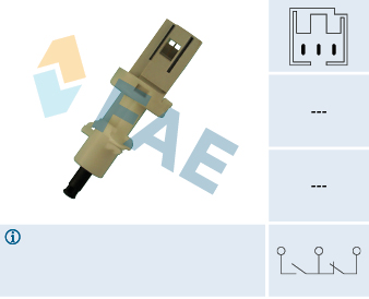 FAE Kontakt, koblingsbetjening (fartpilot) 24410 for PEUGEOT FIAT LANCIA