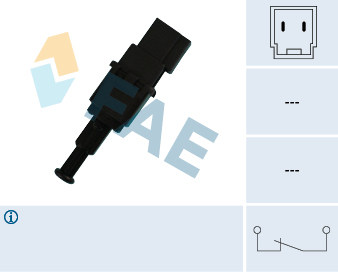 FAE Stoplyskontakt 24490 for NISSAN