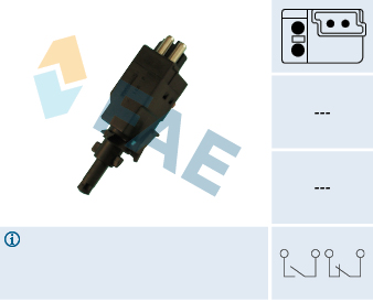 FAE Stoplyskontakt 24590 for MERCEDES-BENZ STANDARD AUTOMOBILE