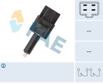 FAE Stoplyskontakt 24599 for NISSAN RENAULT STANDARD AUTOMOBILE
