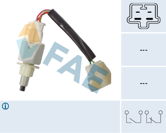 FAE Stoplyskontakt 24604 for OPEL GENERAL MOTORS SUZUKI STANDARD AUTOMOBILE