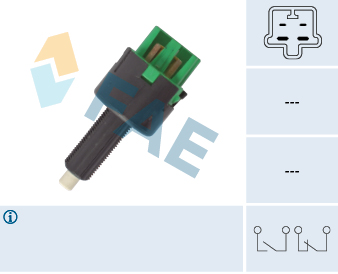 FAE Stoplyskontakt 24692 for PEUGEOT MITSUBISHI STANDARD AUTOMOBILE