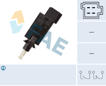 FAE Stoplyskontakt 24785 for STANDARD AUTOMOBILE MERCEDES-BENZ