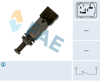 FAE Stoplyskontakt 24890 for OPEL GENERAL MOTORS NISSAN DACIA RENAULT