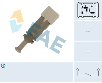 FAE Stoplyskontakt 24891 for OPEL GENERAL MOTORS RENAULT MITSUBISHI NISSAN SMART