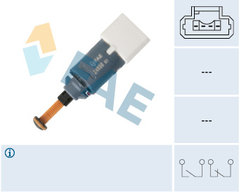 FAE Stoplyskontakt 24898 for CITROËN/PEUGEOT CITROËN