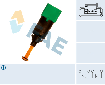 FAE Stoplyskontakt 24899 for PEUGEOT DS VAUXHALL CITROËN FIAT