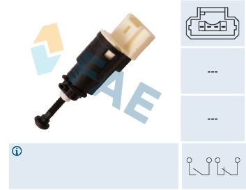 FAE Stoplyskontakt 24903 for DACIA