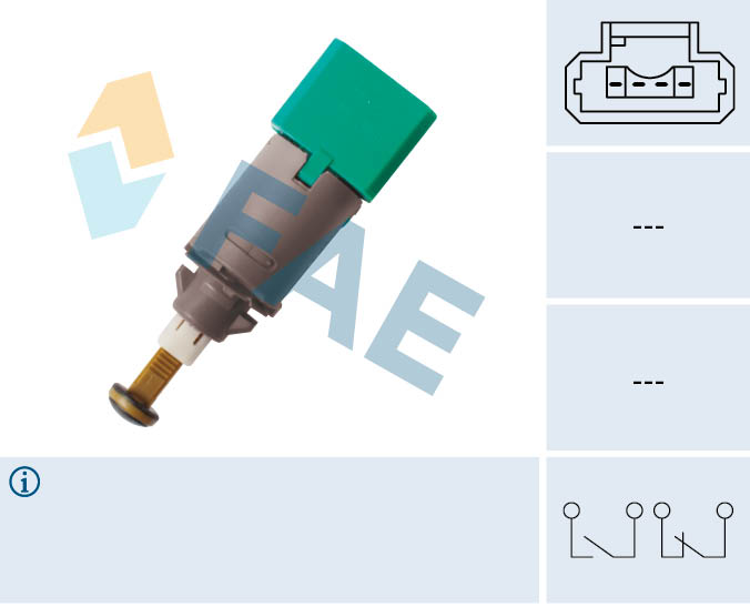 FAE Stoplyskontakt 24904 for RENAULT