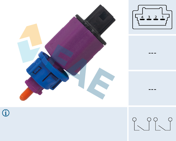 FAE Stoplyskontakt 24909 for RENAULT