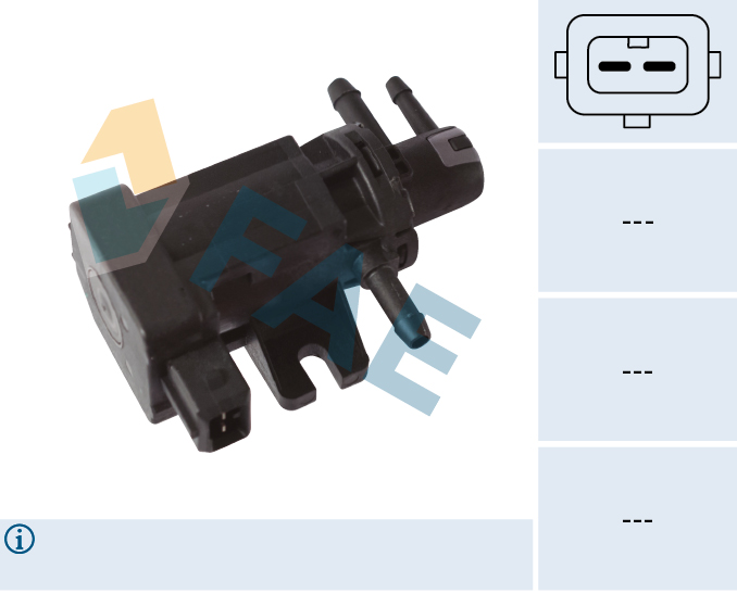 FAE Trykomformer, udstødningsstyring 56047 for VOLVO FORD DAF VW