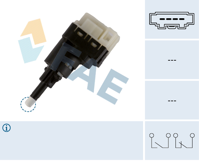 FAE Stoplyskontakt 24761 for VAG BENTLEY SEAT SKODA STANDARD AUTOMOBILE