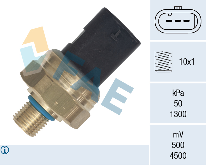 FAE Sensor, brændstoftryk 15641 for MERCEDES-BENZ