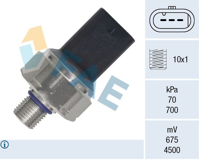 FAE Sensor, brændstoftryk 15642 for FORD FORD USA