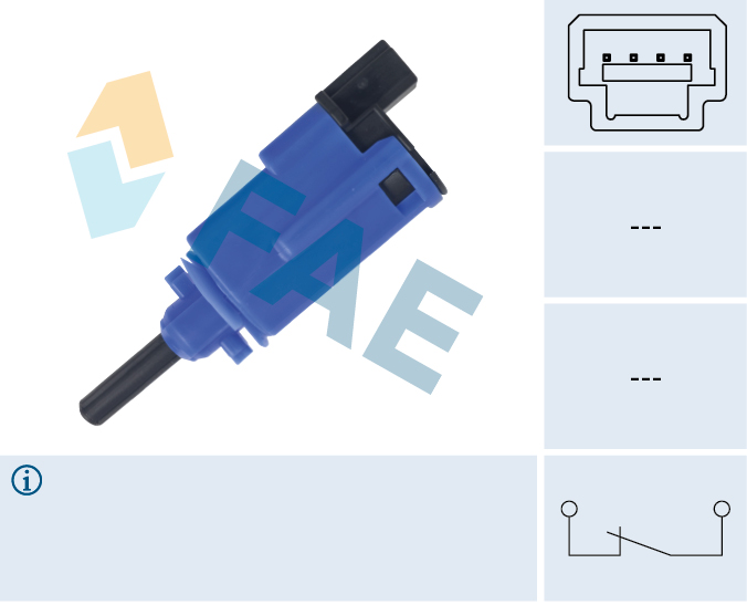 FAE Kontakt, koblingsbetjening (fartpilot) 24083 for NISSAN RENAULT