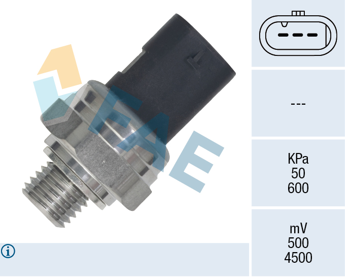 FAE Sensor,udstødningstryk 16174 for CUPRA
