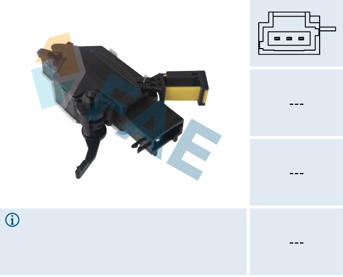 FAE Pedalvandringsensor, koblingspedal 24084 for NISSAN RENAULT