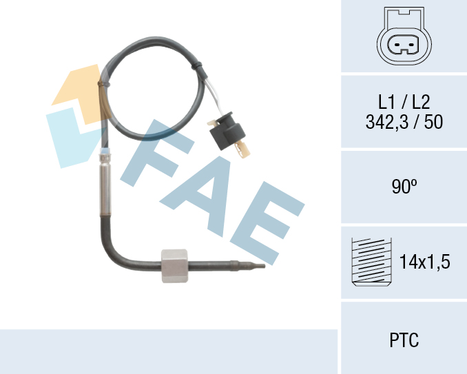 FAE Sensor, udstødningsgastemperatur 68004 for MERCEDES-BENZ