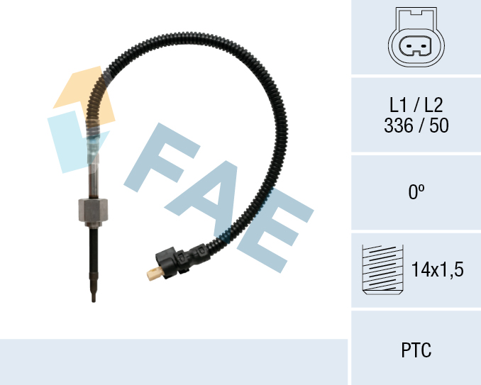 FAE Sensor, udstødningsgastemperatur 68034 for MERCEDES-BENZ