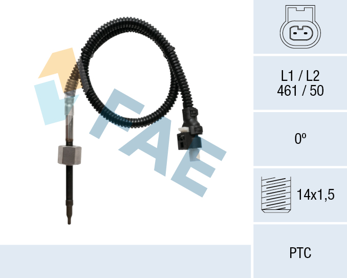 FAE Sensor, udstødningsgastemperatur 68040 for MERCEDES-BENZ