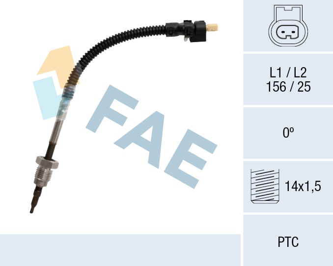 FAE Sensor, udstødningsgastemperatur 68051 for MERCEDES-BENZ