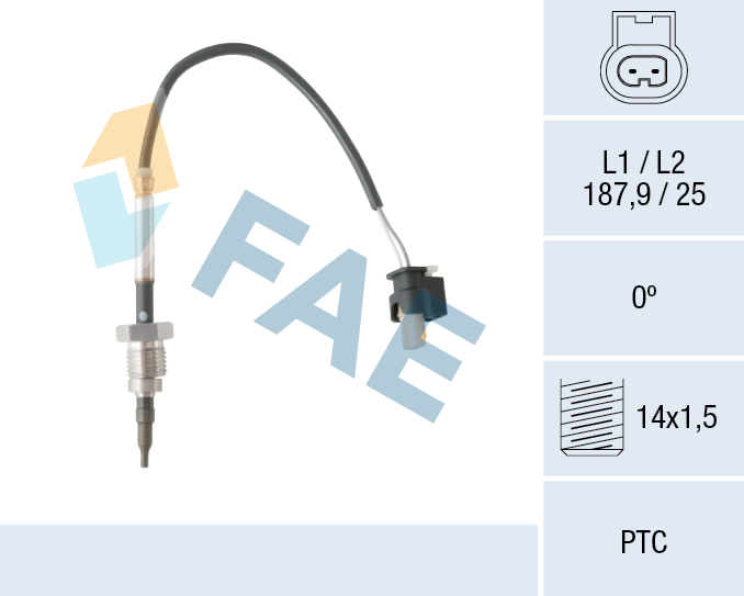 FAE Sensor, udstødningsgastemperatur 68052 for MERCEDES-BENZ