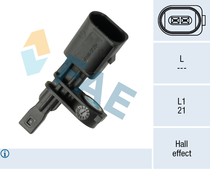 FAE ABS Sensor 78805 for CUPRA